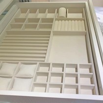 Necklace light luxury decorative tray drawer flannel custom brooch stud earrings jewelry box storage box simple jewelry box