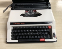 Popcorn ROVER5000 type old typewriter retro machinery English Birthday Gift Shop Window Ornament Valentines Day