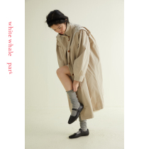 Beluga Park vintage London design sense lapel wide shoulder Tucker profile windbreaker jacket women