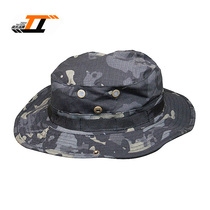 MCBK Dark Night Color Black Tactical Running Nihat Round Side Hat Outdoor Sunhat Multi Terrain CP All Terrain