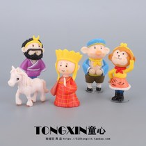 West Journey brand new doll toy model desktop car cartoon small swing piece Tang monk Sun Wuxun hog 8 ring paparazzi
