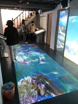 AR Holographic Interactive Ground Projection Wall System Immersive 3D Interactive Induction Fusion Software Outdoor Brigade
