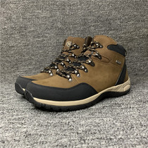Out of America Single Leisure Steps Outdoor Head Layer Leather Mens Middle Helps Waterproof Climbing Hiking Shoes Non-slip Wear and shock absorbing travel shoes