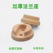 Thickened round flannel wardrobe hanging clothing rod accessories wooden clothing support hanging wardrobe beech wood solid wood clothing rod