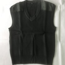 Sweater Vest Army Green Olive Sweater Cadres Goat Sweatshirt V Collar Sweater Warm Thickened Winter Defense