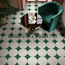 Dark green tiles 300x300 restaurant kitchen balcony bathroom toilet wall tiles parquet tile non-slip tile