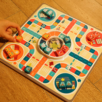 Flying chess childrens educational toys student chess kindergarten double-sided dice plate parent-child interactive boys and girls board game