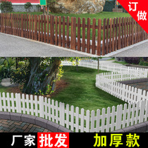 Fence Wood Fence Wall White Small Fence Garden Villa Wood Fence Embalming Wood Fence Charring Wood Fence
