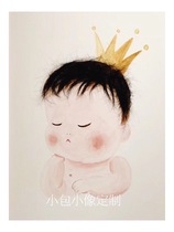 (Small packet image)Baby fetal hair painting watercolor pure handmade hand-painted custom non-fetal brush