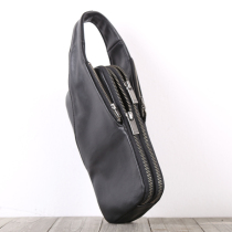 Deep Mountain Nine mens handmade real leather handbag Baotou layer Bull Leather Casual Hand Grab Bag Large Capacity Letter Enveloping containing bag