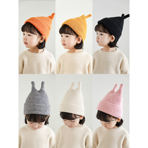 Youyou 2021 Winter children warm knitted wool hat cute three-dimensional small tentacles baby knitting hat breathable