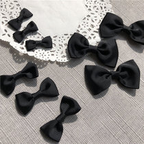 Black ribbed ribbon bow diy mini doll decoration zakka accessories hair accessories Lolita foreign trade export