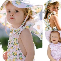 Spot SS21 Portugal new pleated swimsuit baby girl cute bow one-piece swimsuit