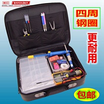 New four-sided plus steel rim Home appliances electrical repair kit electrician bag travel shoulder portable business suitcase