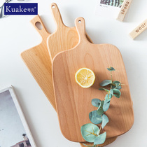 Household kitchen chopping board cutting board bamboo square sticky board small solid wood cutting board fruit cutting board panel