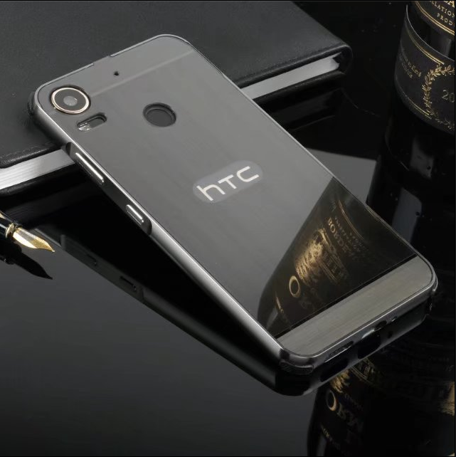 htc desire 10pro拉丝金属边框外壳d10w支架手机保护套