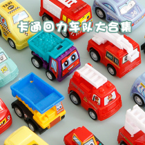 6 Bagged Toy Boys Baby Back Force Small Car Dolly Trolley Inertial Engineering Car Suit Gift Box delivery students