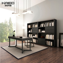 Nordic study desk bookcase set furniture light luxury simple bookshelf floor rack whole wall bookcase set