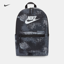 Nike Nike official HERITAGE backpack new autumn winter school bag woven print storage splicing DH9466
