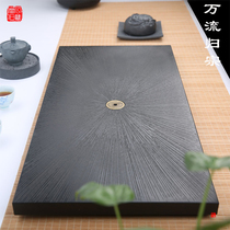 Wujin Stone Tea Plate Natural Simple Whole Stone Wanliu Guizong Household Drainage Stone Black Gold Stone Tea Sea Tea Table