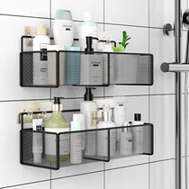 Bathroom toilet rack wall-mounted toilet bath toilet bath toilet washroom washroom non-perforated wall triangle storage