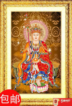 Buddhist Namo great wish King Jizo Bodhisattva living room temple cross-stitch Cotton thread silk thread printing diamond painting embroidery