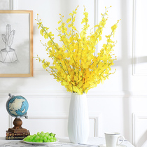 Dance orchid simulation bouquet plastic fake flower set interior decoration flower dried flower decoration home living room decoration floral art