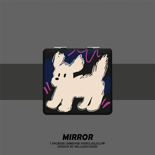 Милое складное свежее зеркало для школьников, граффити, Южная Корея