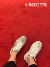 2023 Новые кроссовки CL нижняя обувь заклепки женская обувь кожа серебристые красные подошвы обувь пара мужская обувь