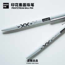 Ghost fire game csgo peripheral printing set skin out of the box Universal Super feel gift spot real ballpoint pen