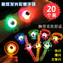 2020 Yiwu set up a stall hot artifact Childrens Night Market Luminous gyro bracelet small toy creative net red supply