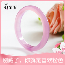 (5 days delivery) Xian Furong jade bracelet chain real girl young pink crystal agate jade peach blossom
