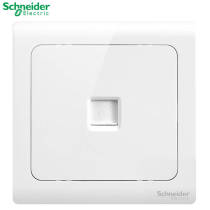 Schneider Electric Switch Socket Phone Socket Wall Phone Panel Weak Electrical Socket Lightweight and Elegant White