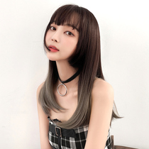 Princess cut wig female Japanese Lolitas long-haired jellyfish Ji hair style natural full head buckle Net red long straight hair