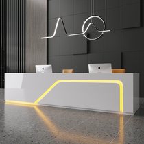 Front desk reception desk simple modern company office training institution Guide Table beauty salon cashier bar custom