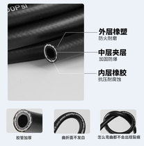 Special high-pressure explosion-proof pipe for spitfire gun Waterproof construction liquefied gas three glue two wire 6mm fine cotton braided hose