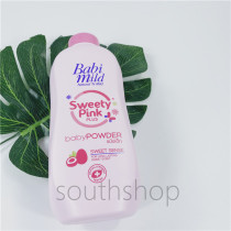 Thailand Babi mild (pink) BB Babi baby natural talcum powder sensitive muscle large bottle 400g