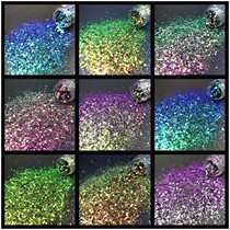Imported Net red 12-color nail super bright chameleon sequin mirror flour color sequin gradient glitter nail patch