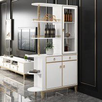Partition cabinet Light luxury hall cabinet Double-sided shoe cabinet Living room wine cabinet Modern simple foyer shelf Entrance entrance cabinet