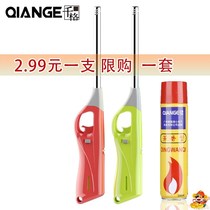 Thousand grid ignition gun electronic igniter gas stove natural gas kitchen extended pulse long mouth lighter open fire
