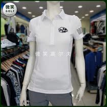 Korea special 2021 summer new semi-tie buckle slim GOLF suit women short sleeve T-shirt GOLF