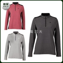 Special 2021 spring new Korean golf suit WOMENs half-pull chain pattern long-sleeved T-shirt GOLF