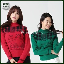 Special 2020 winter new Korean golf suit WOMEN JD * half high collar warm sweater GOLF