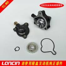 Longxin original accessories CB250 water-cooled engine cooling pump Jin Ling Chaozhong Huayang ATV water pump assembly