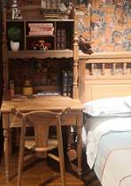 Barbitt no paint Sandwood wood desk Nordic solid wood desk bookshelf children primary and secondary school students study table