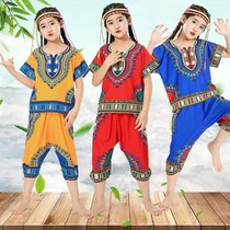 Childrens African drum performance costume adult national style Thailand Lijiang classical dance drum set men and womens performance clothes