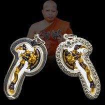 Thai Buddha brand real Dragon Po Neng Lahu anti-magic axe pendant to enhance fortune fortune smooth business safe and safe
