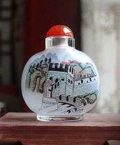 Interior painting snuff bottle The Great Wall