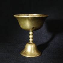 Tibetan and Press Paper Grillet Butter Lamp Golden Ham Cheng auction C2244