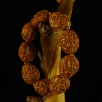 Master Xu Yongpei's work Iron Core "Landscape Maitreya" Yongcai Collection Olive Walnut Carving Hand String